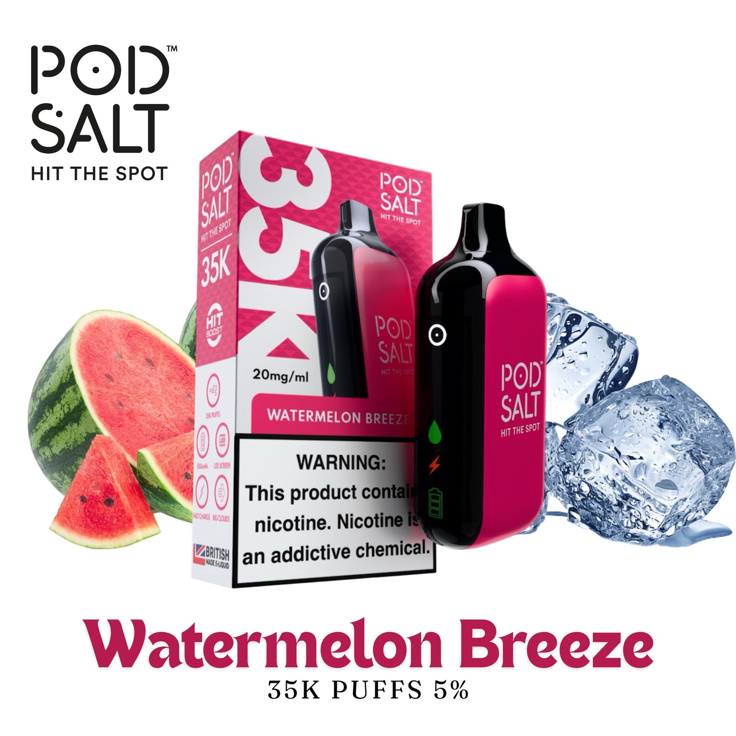 Pod Salt 35 000 Puffs - 2% et 5%
