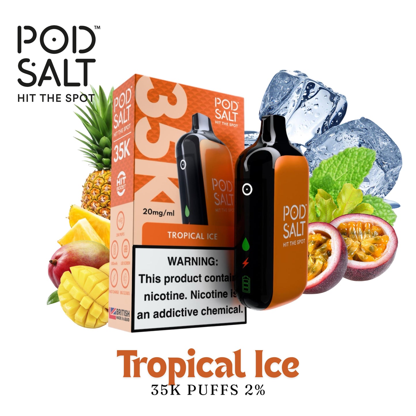 Pod Salt 35 000 Puffs - 2% et 5%