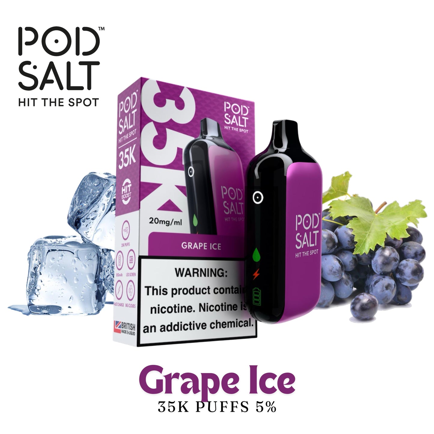 Pod Salt 35 000 Puffs - 2% et 5%